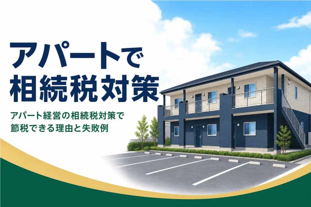 アパート経営による相続税対策の仕組みと失敗例を解説する記事のアイキャッチ