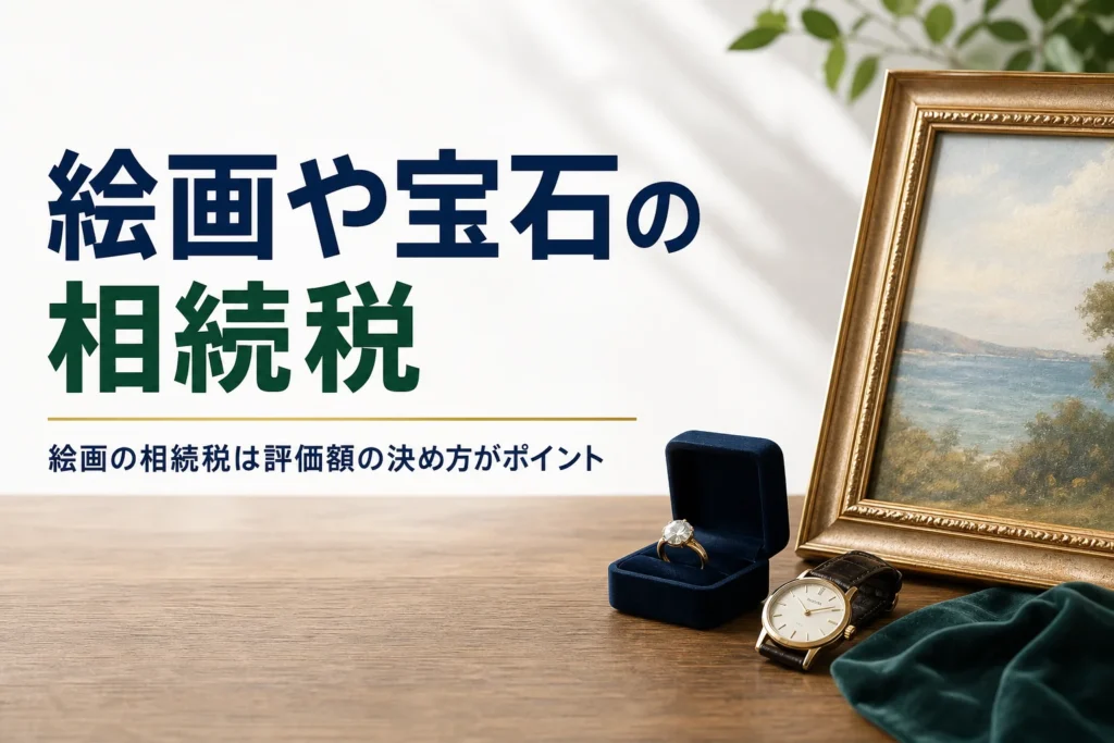 絵画・宝石・時計の相続税の評価方法を解説する記事のアイキャッチ