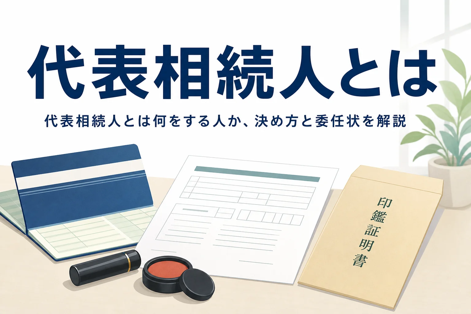 代表相続人の役割と決め方を解説する記事のアイキャッチ