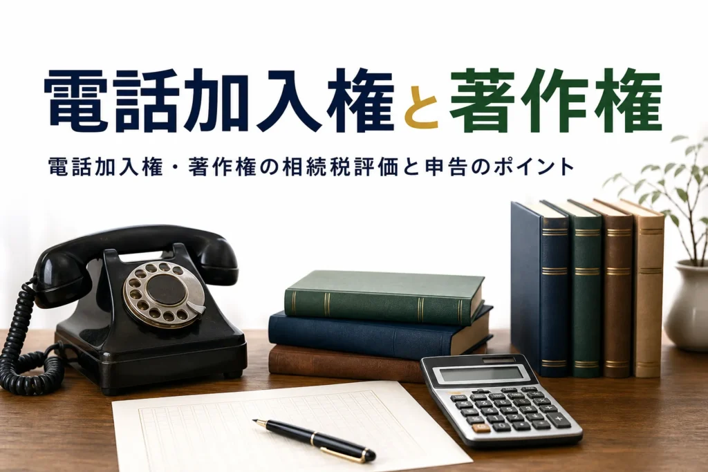 電話加入権と著作権の相続税評価を解説する記事のアイキャッチ