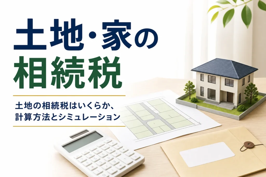 土地や家を相続した時の相続税の計算方法を解説する記事のアイキャッチ