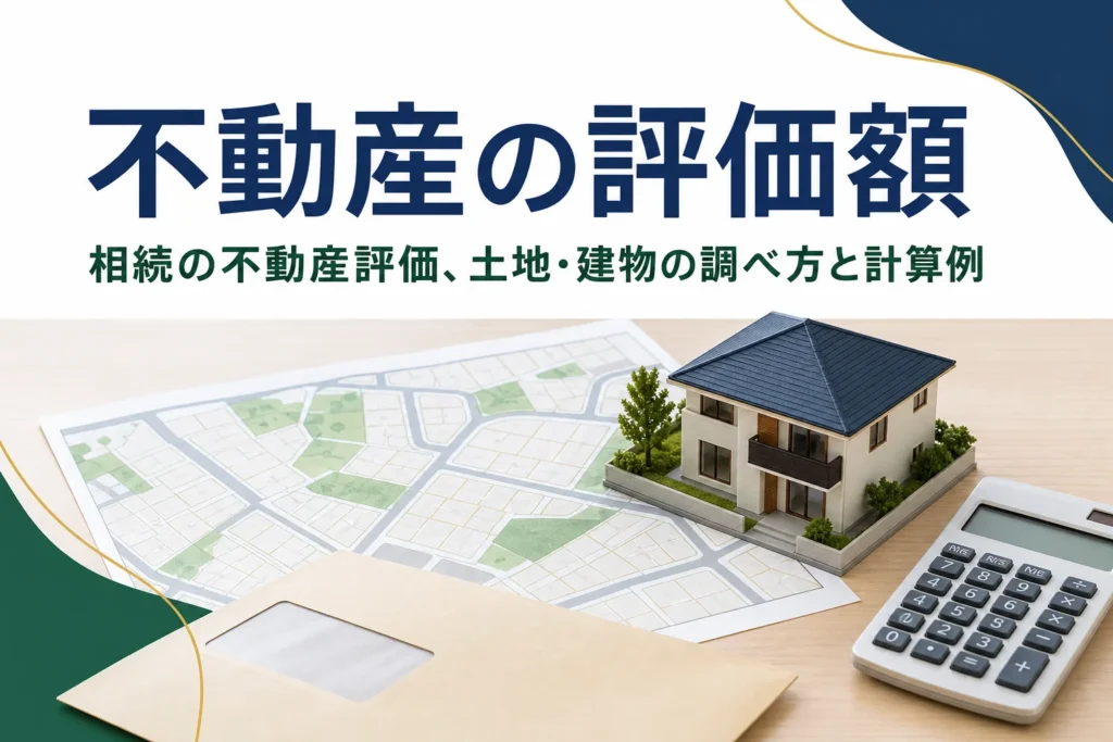 相続した不動産の相続税評価額の調べ方を解説する記事のアイキャッチ