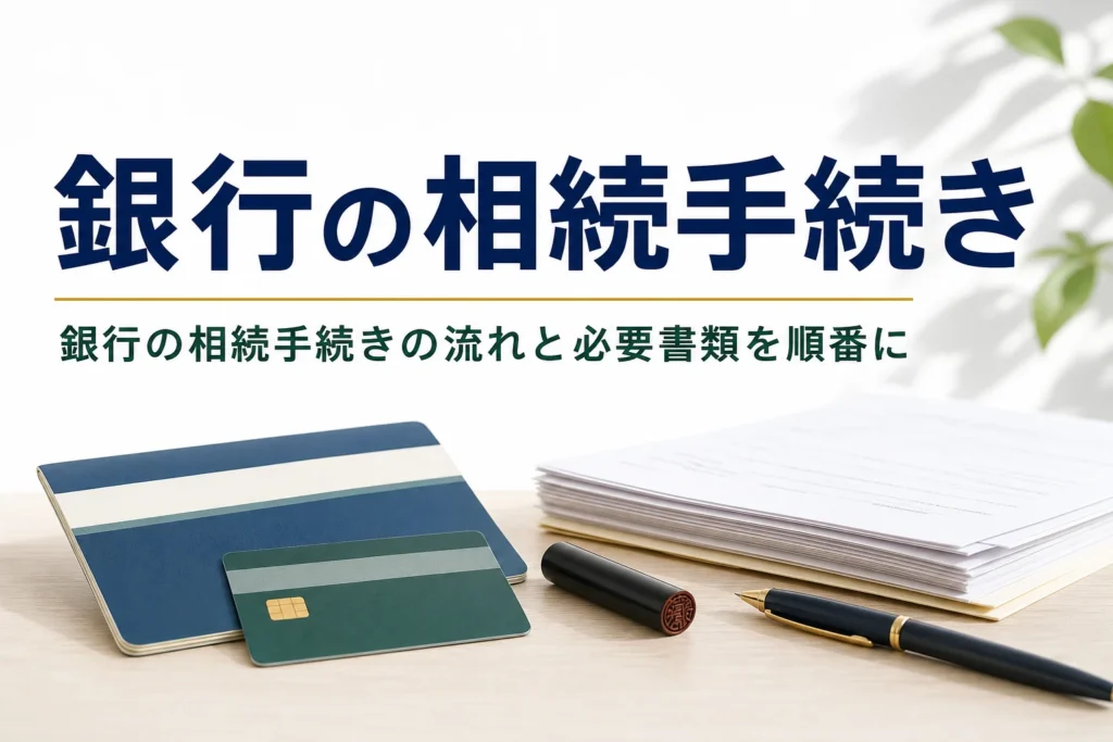 銀行の相続手続きの流れと必要書類を解説する記事のアイキャッチ