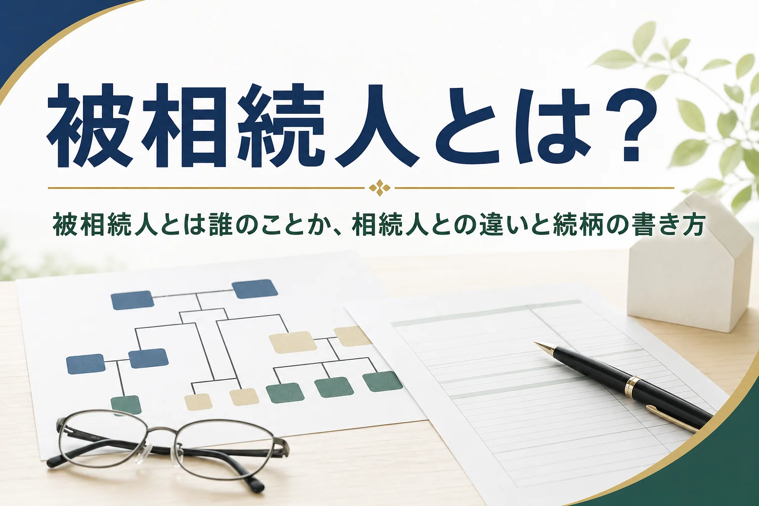 被相続人の意味と相続人との違いを解説する記事のアイキャッチ