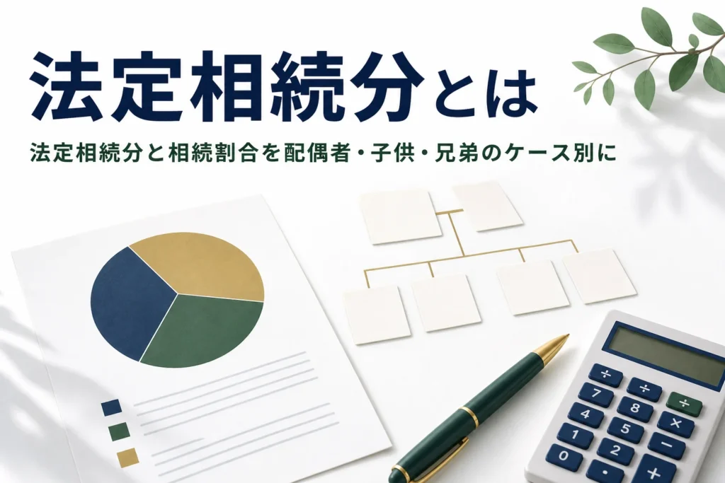 法定相続分と相続割合をケース別に解説する記事のアイキャッチ