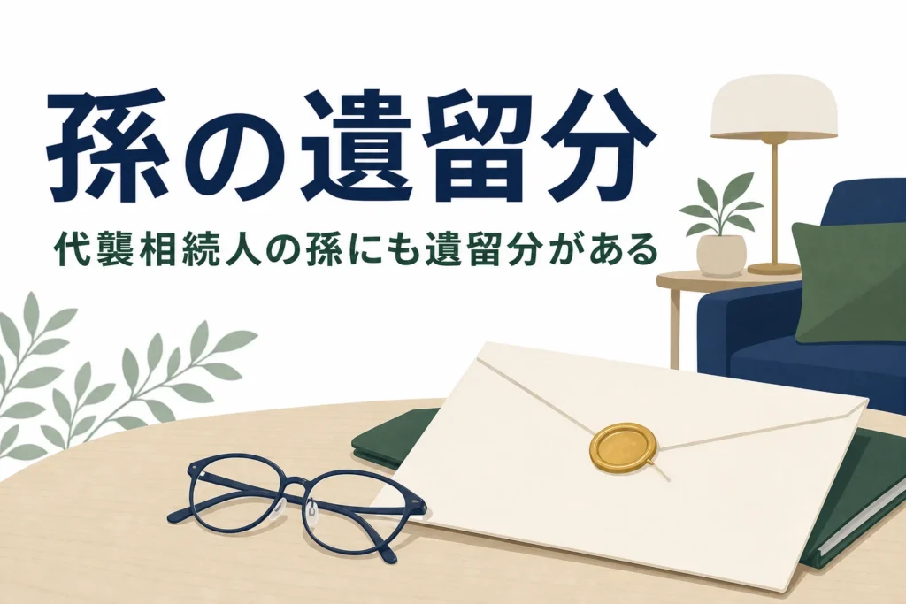 代襲相続人の孫にも遺留分があるを解説する記事のアイキャッチ