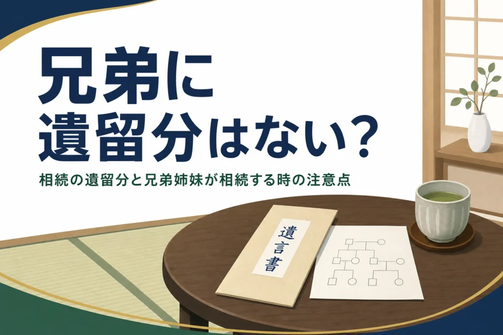 兄弟姉妹の遺留分と相続の注意点を解説する記事のアイキャッチ
