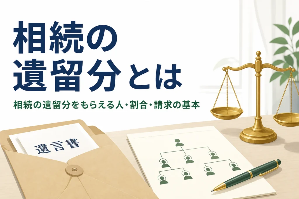 相続の遺留分をもらえる人と割合、請求の基本を解説する記事のアイキャッチ