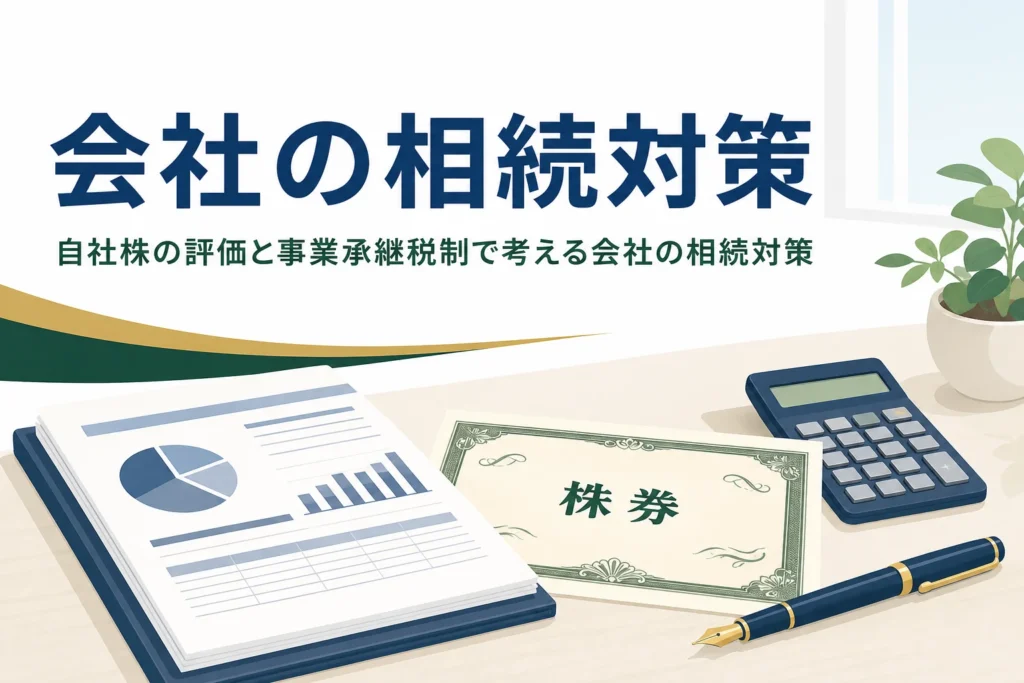 自社株と事業承継の相続対策を解説する記事のアイキャッチ