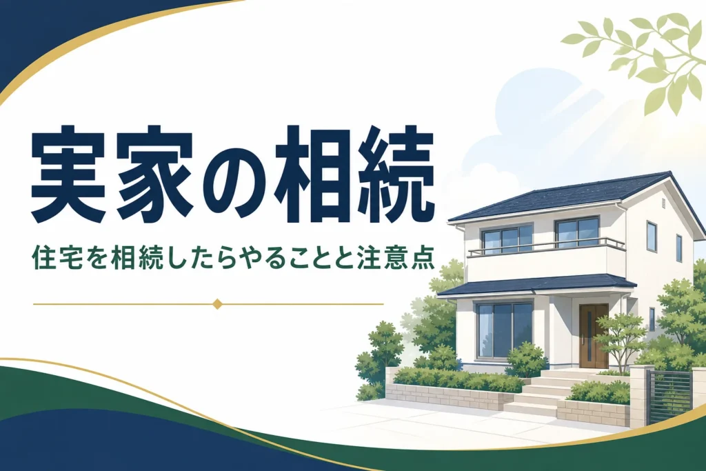 実家・自宅の相続でやることと注意点を解説する記事のアイキャッチ