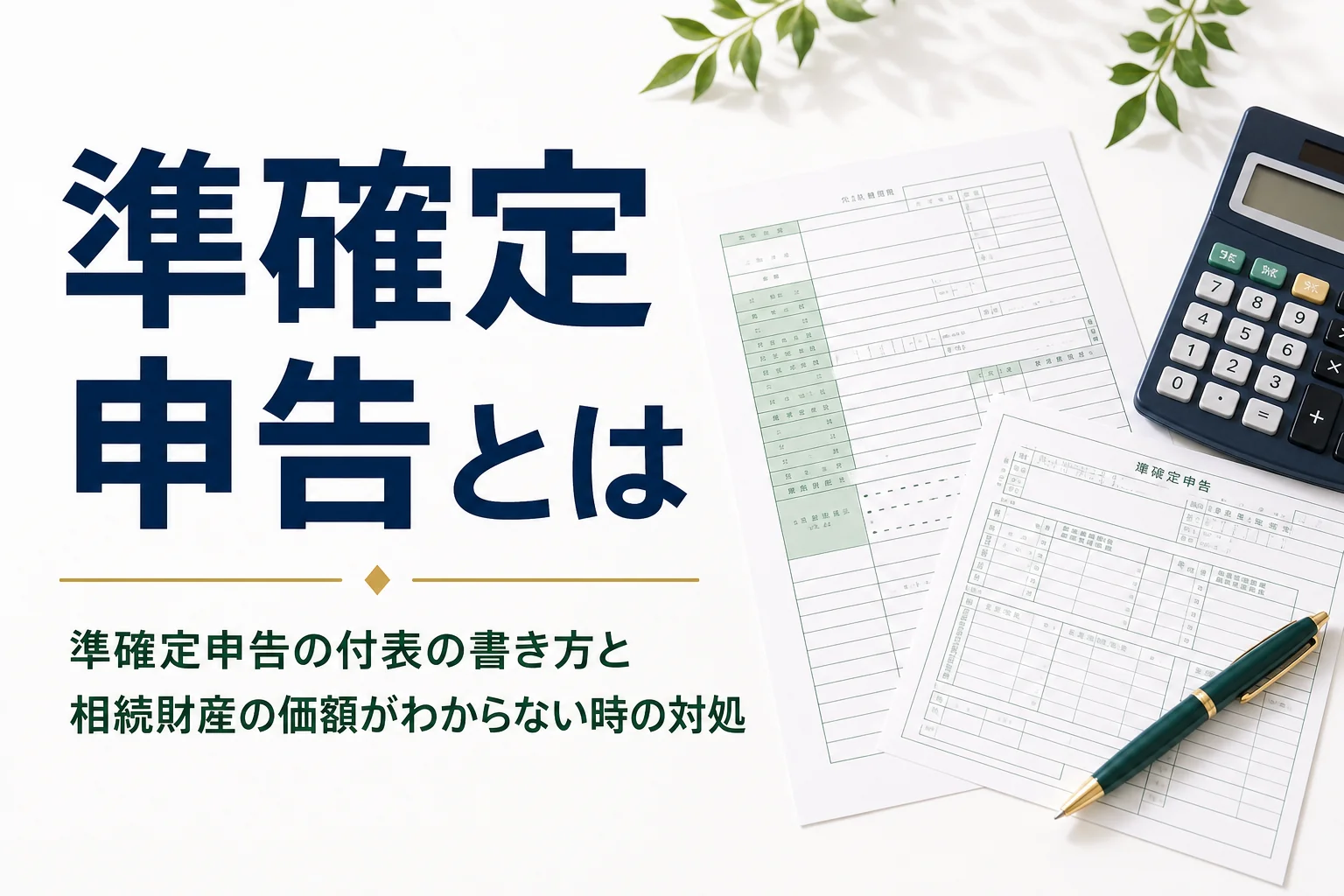 準確定申告の付表の書き方と期限を解説する記事のアイキャッチ