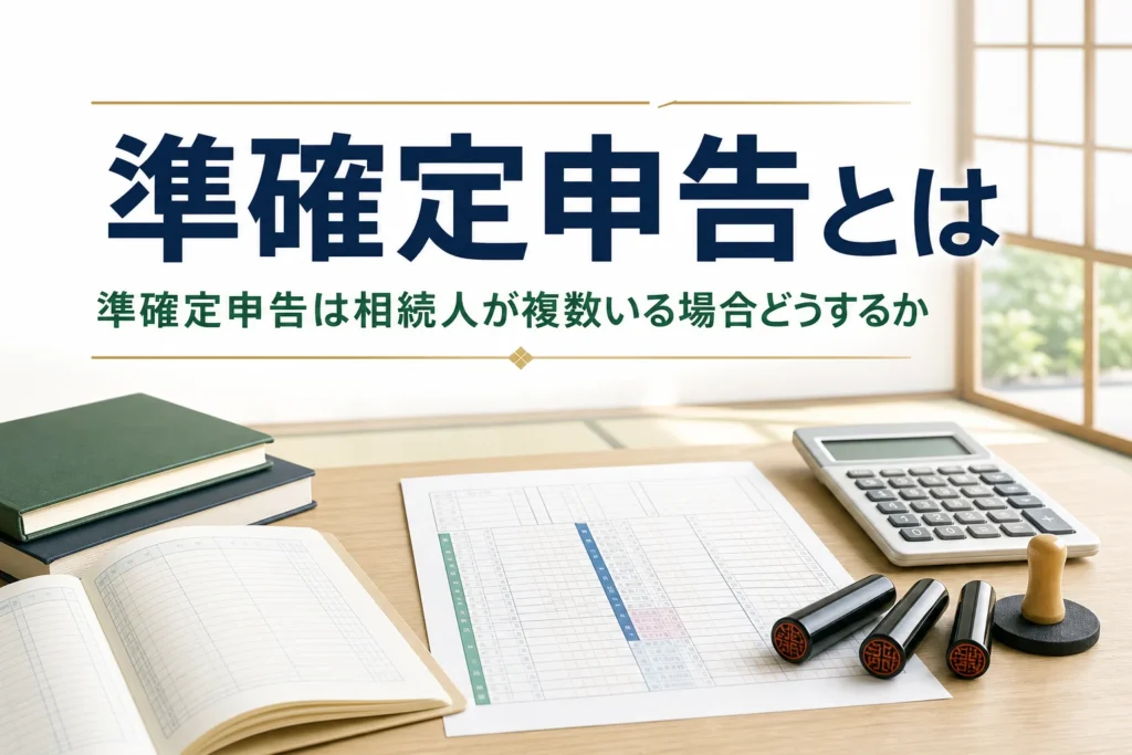 相続人が複数いる場合の準確定申告の方法を解説する記事のアイキャッチ