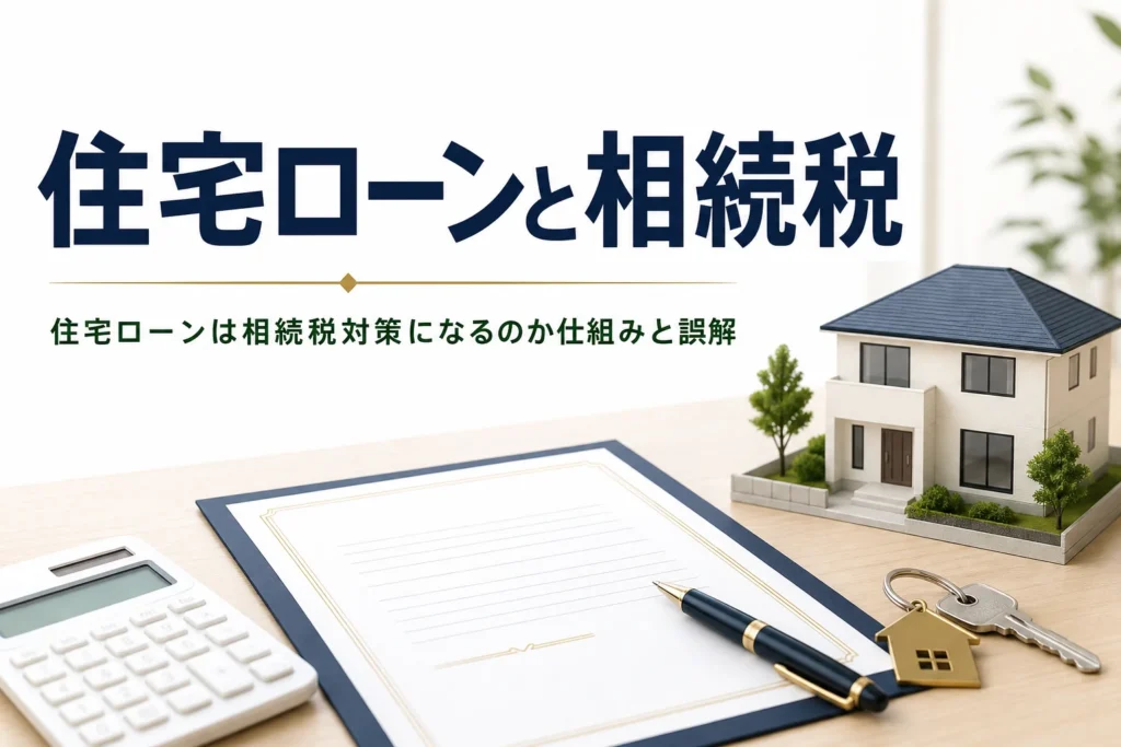 住宅ローンが相続税対策になるかを解説する記事のアイキャッチ