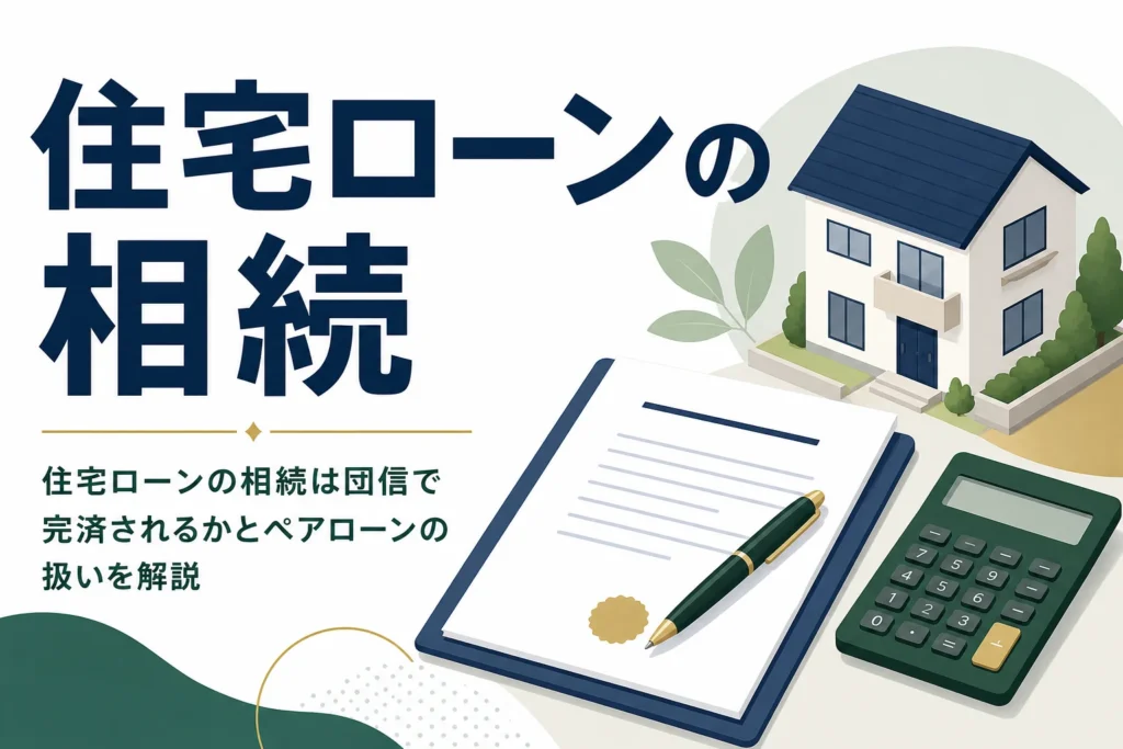 「住宅ローンの相続」を解説する記事のアイキャッチ