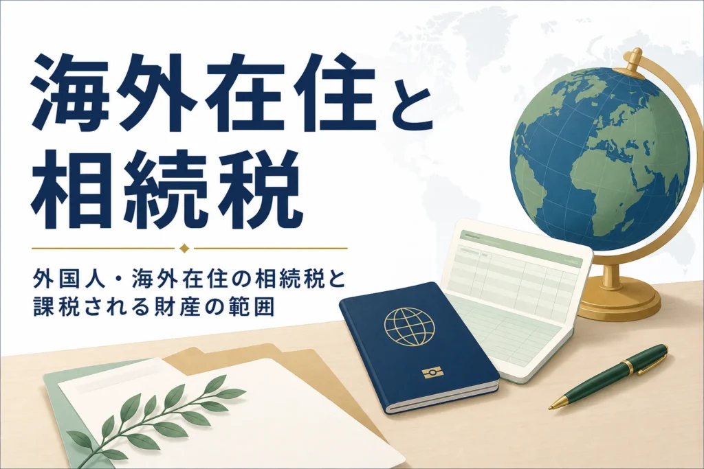 外国人・海外在住の相続税と課税される財産の範囲を解説する記事のアイキャッチ