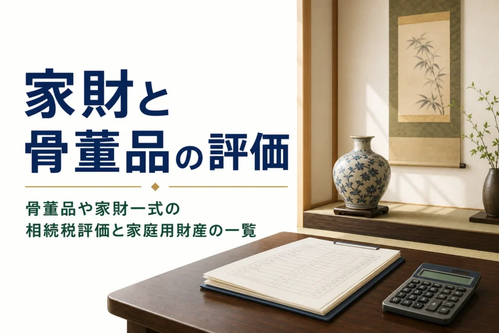 家財や骨董品の相続税評価を解説する記事のアイキャッチ