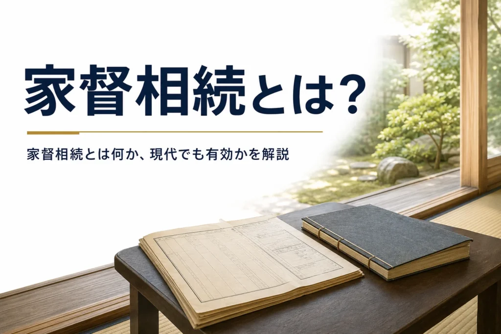 家督相続とは何か、いつまでの制度かを解説する記事のアイキャッチ