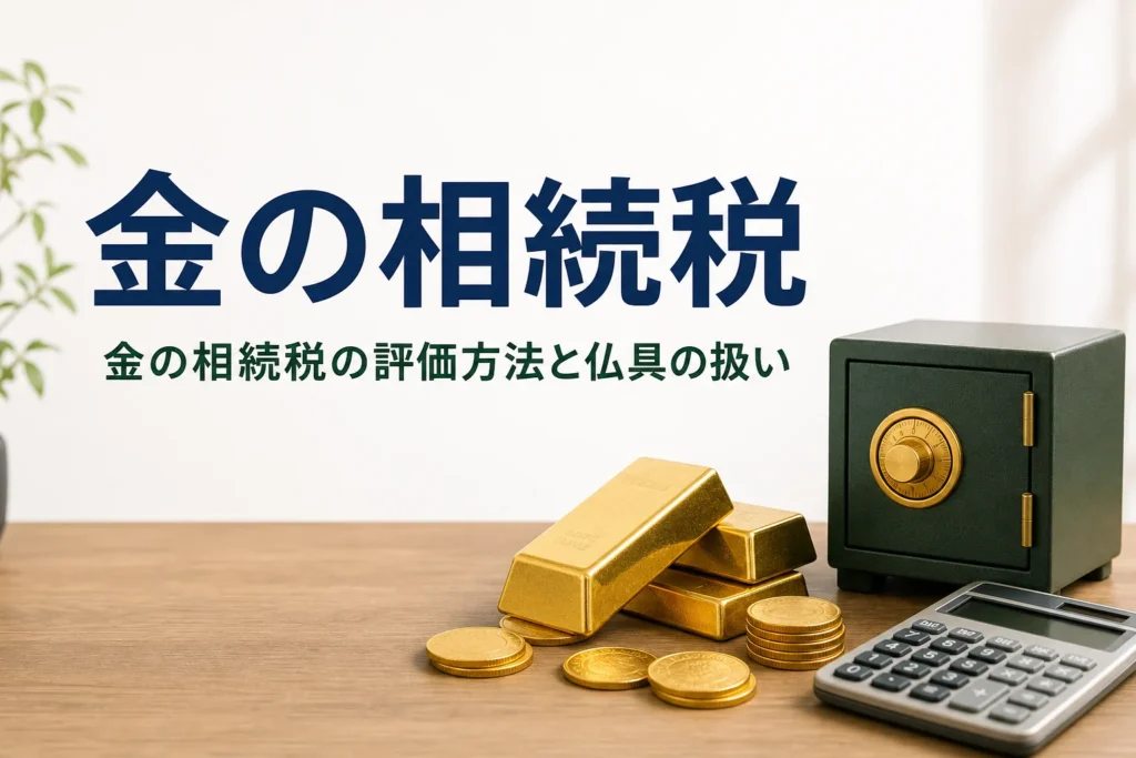 金の相続税の評価方法とバレる理由、金の仏具の扱いを解説する記事のアイキャッチ