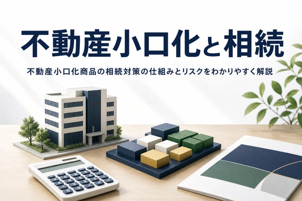 不動産小口化商品を使った相続対策の仕組みとリスクを解説する記事のアイキャッチ