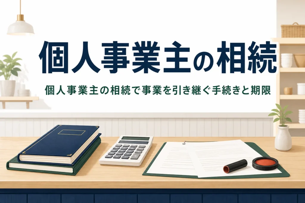 個人事業主の相続と事業の引き継ぎ手続きを解説する記事のアイキャッチ