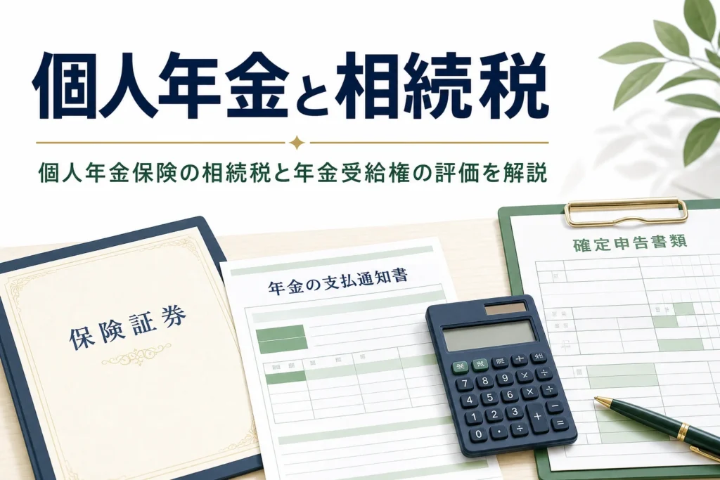 個人年金保険の相続税と年金受給権の評価を解説する記事のアイキャッチ