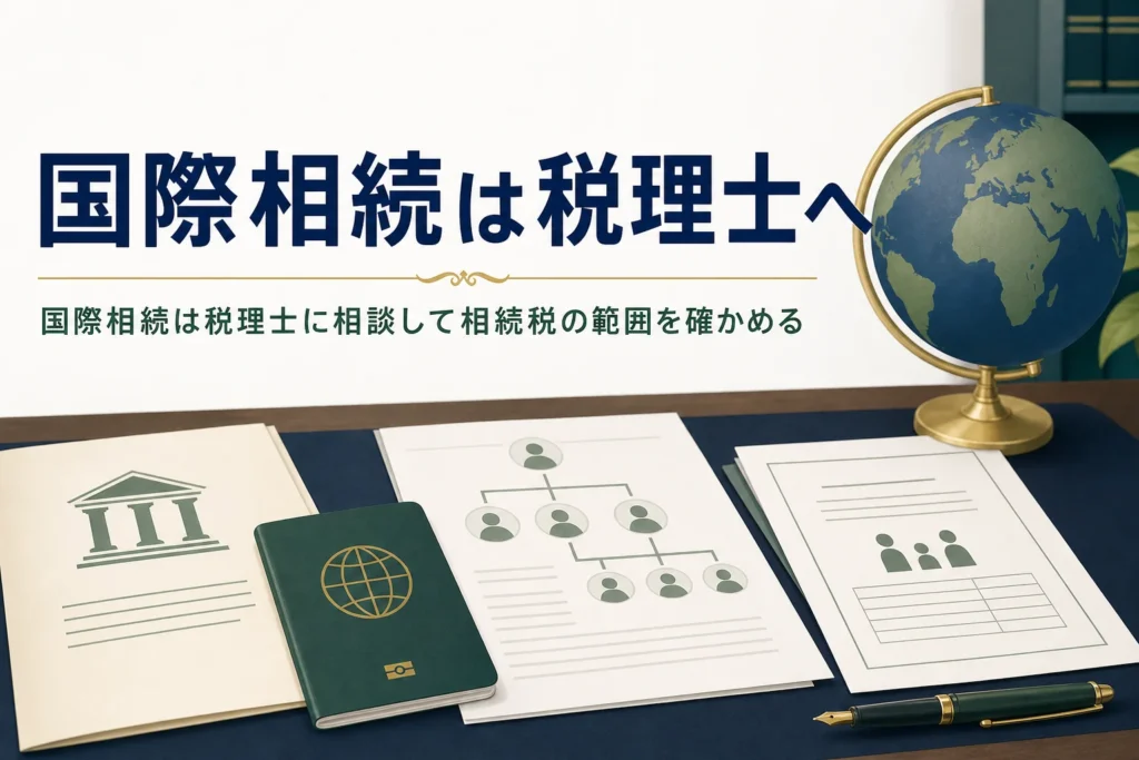 国際相続を税理士に相談する時の注意点を解説する記事のアイキャッチ