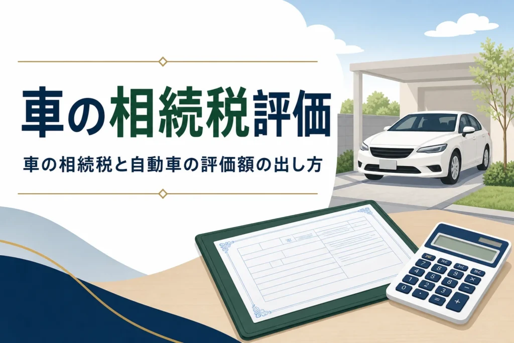 車の相続税評価と相続税がかからないケースを解説する記事のアイキャッチ