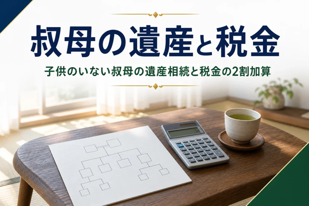 子供のいない叔母や兄弟から相続した時の税金を解説する記事のアイキャッチ