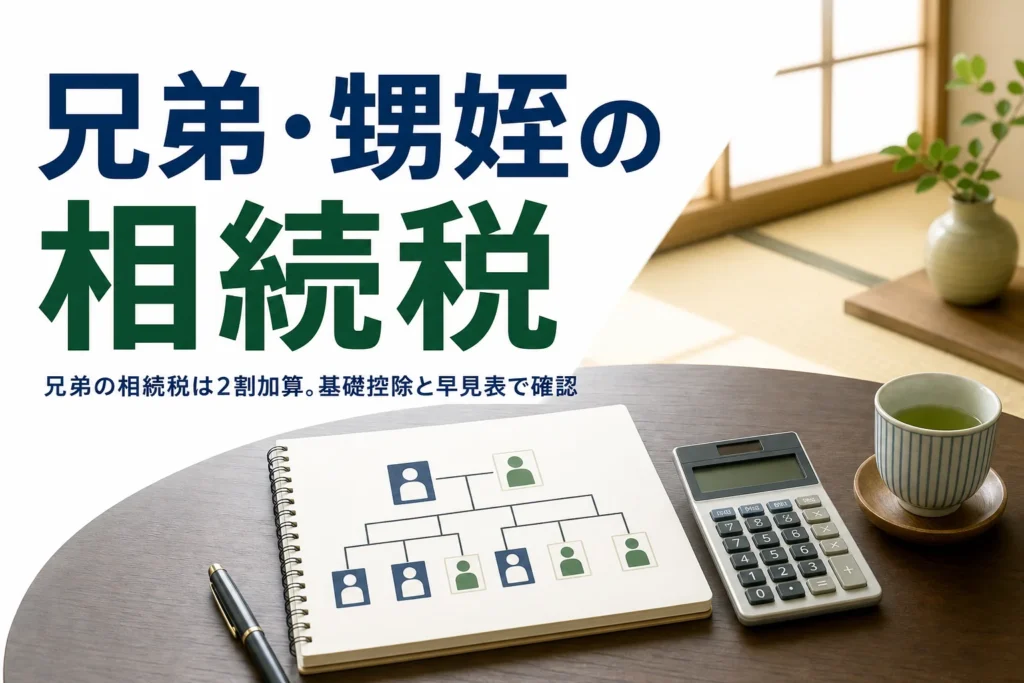 兄弟姉妹や甥姪が相続する時の相続税と2割加算を解説する記事のアイキャッチ
