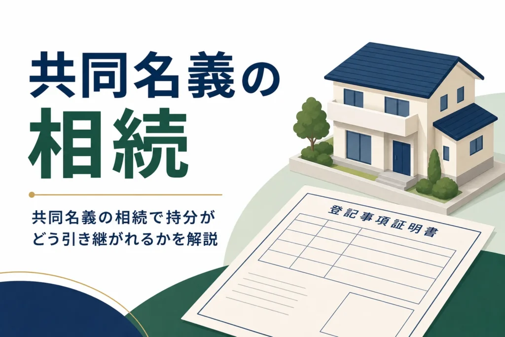 「共同名義の相続」を解説する記事のアイキャッチ