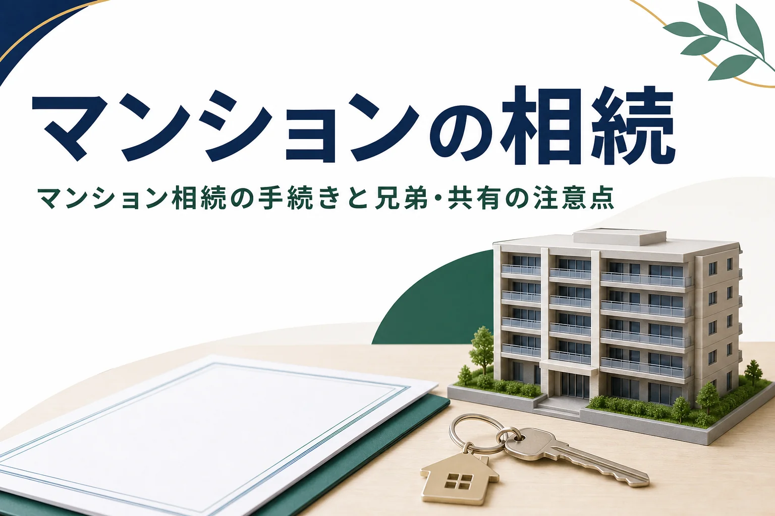 親のマンションを相続した時の手続きと兄弟で分ける時の注意点を解説する記事のアイキャッチ