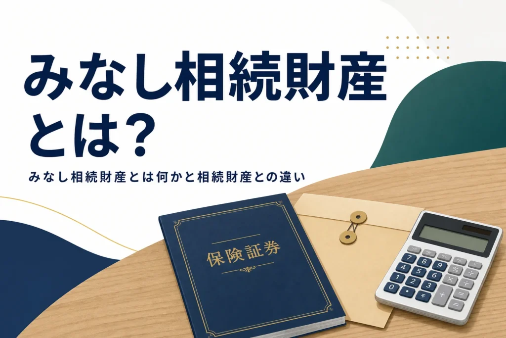 みなし相続財産とは何かを解説する記事のアイキャッチ