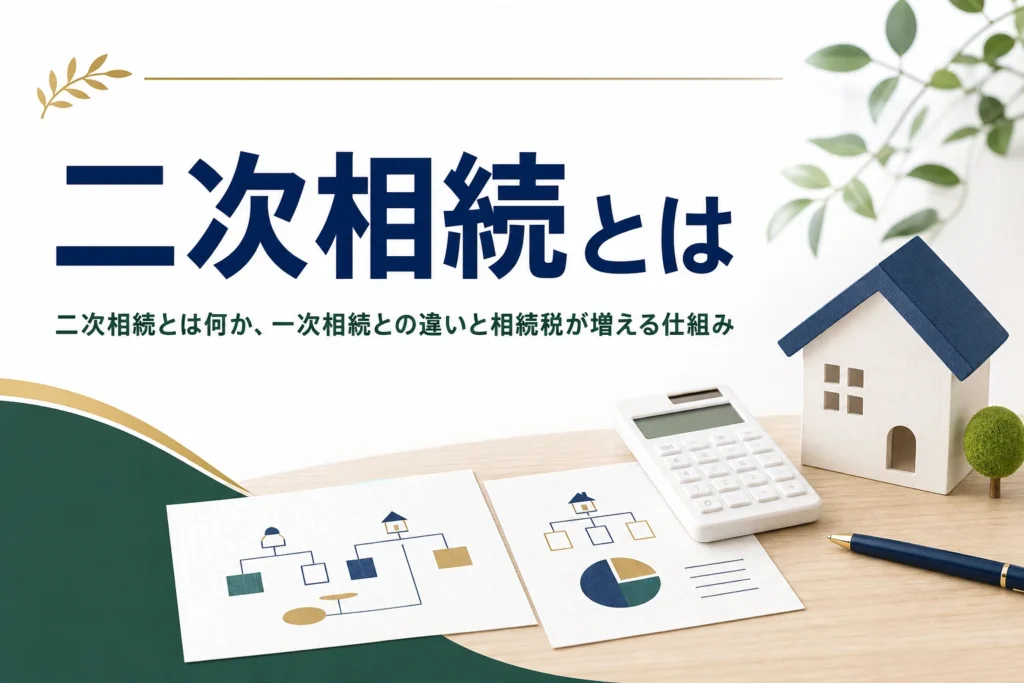 二次相続で相続税が増える仕組みと対策を解説する記事のアイキャッチ
