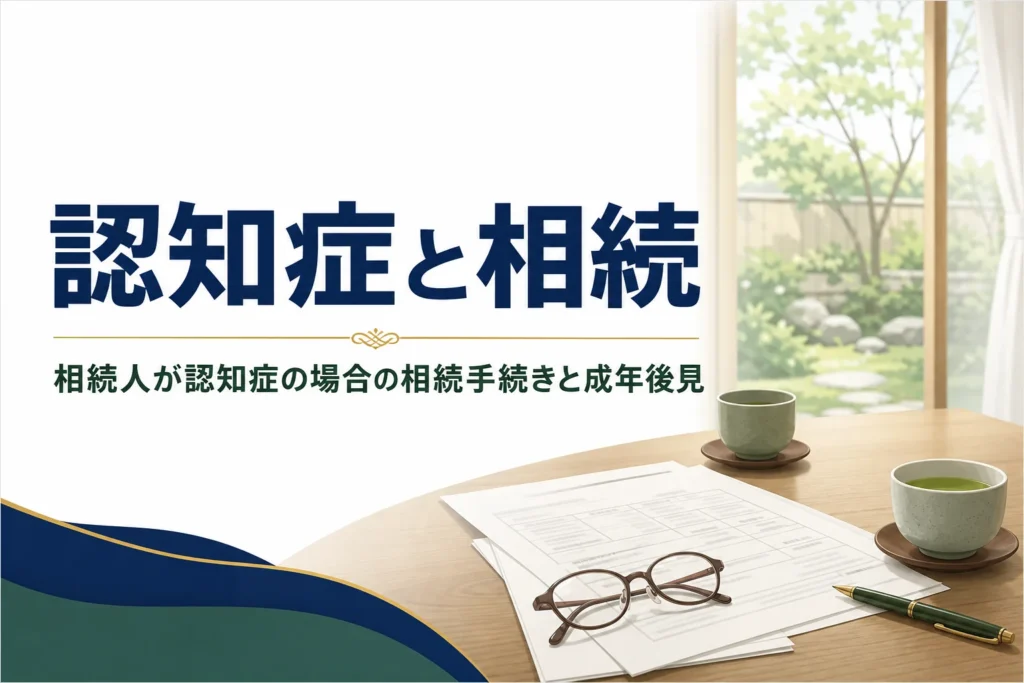 相続人が認知症の場合の相続手続きと成年後見を解説する記事のアイキャッチ