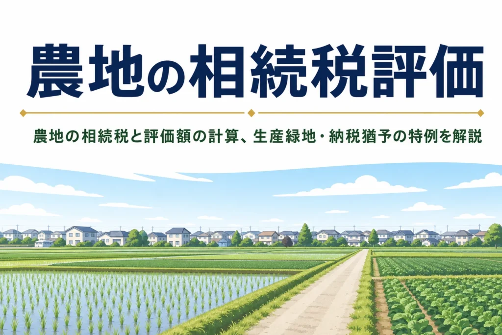 農地の相続税評価額と相続税の特例を解説する記事のアイキャッチ