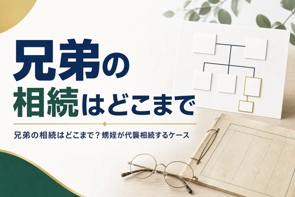 兄弟の相続の範囲と甥姪が代襲相続するケースを解説する記事のアイキャッチ