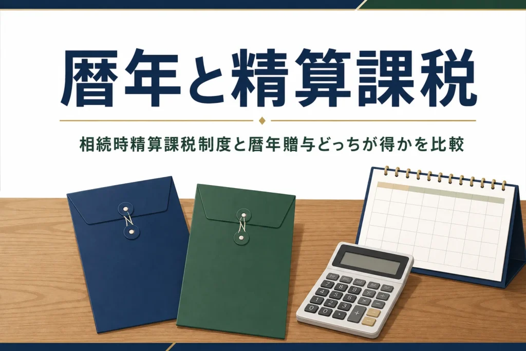 暦年贈与と相続時精算課税のどっちが得かを解説する記事のアイキャッチ