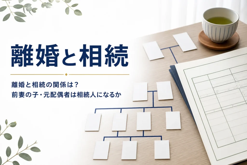 離婚した元配偶者や前妻の子が相続人になるかを解説する記事のアイキャッチ