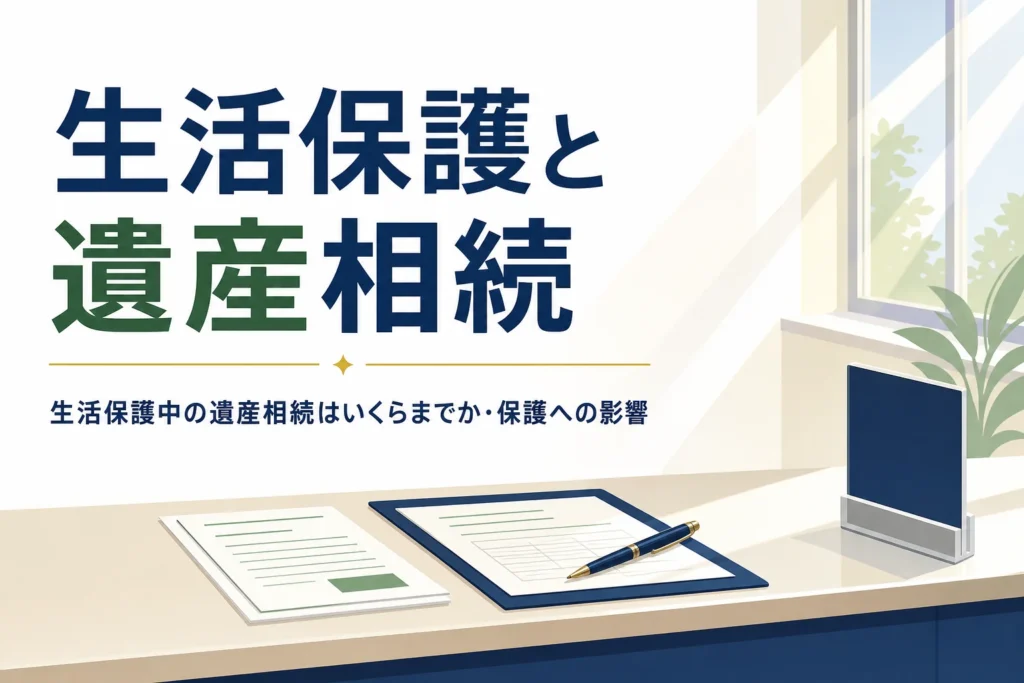 生活保護受給者が遺産相続した時の影響を解説する記事のアイキャッチ