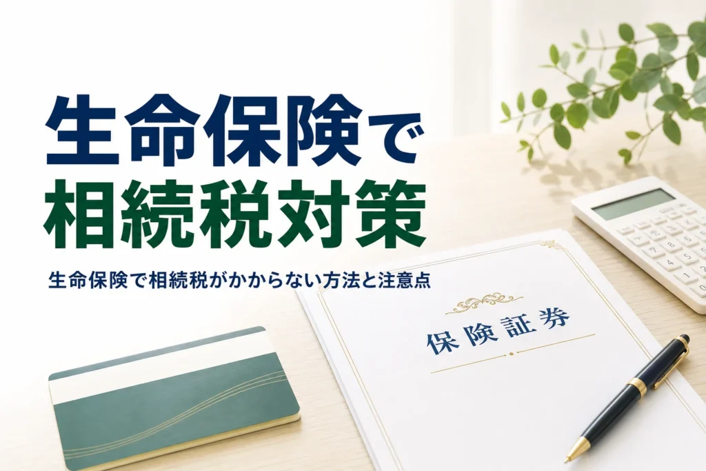 生命保険を使って相続税がかからないようにする方法と注意点を解説する記事のアイキャッチ