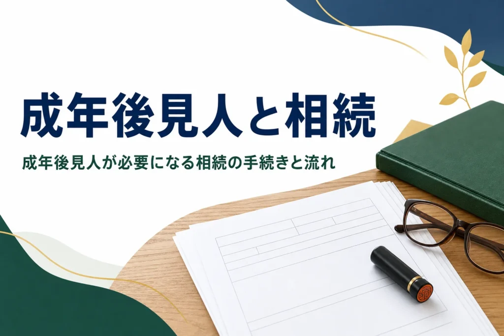 認知症や知的障害の相続人がいる時の成年後見人と相続の手続きを解説する記事のアイキャッチ