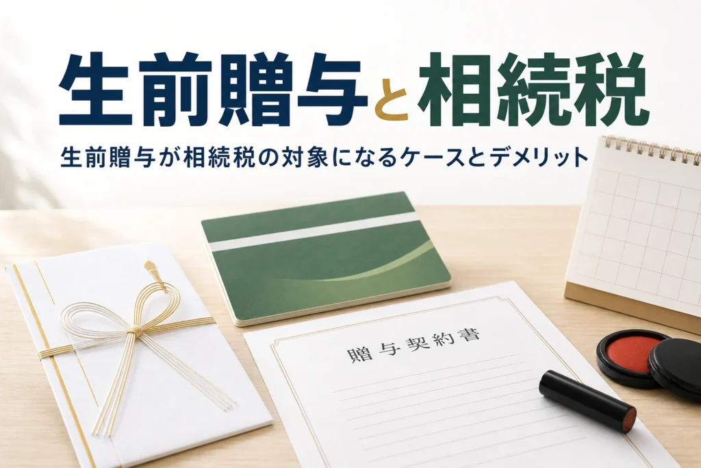 生前贈与と相続税の関係を解説する記事のアイキャッチ
