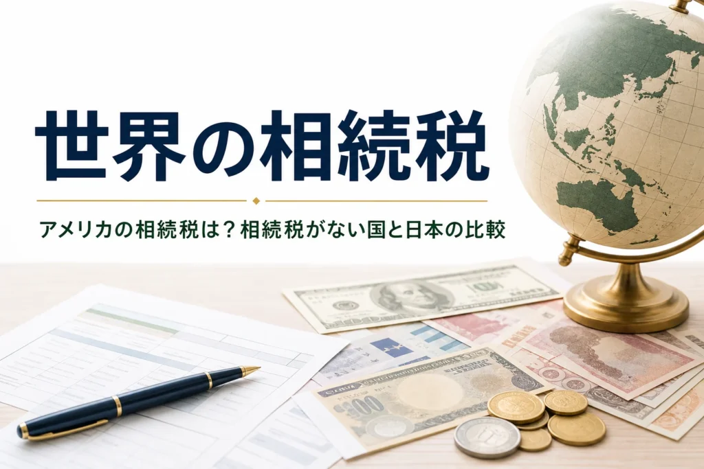 アメリカなど世界の相続税と日本の相続税の違いを解説する記事のアイキャッチ