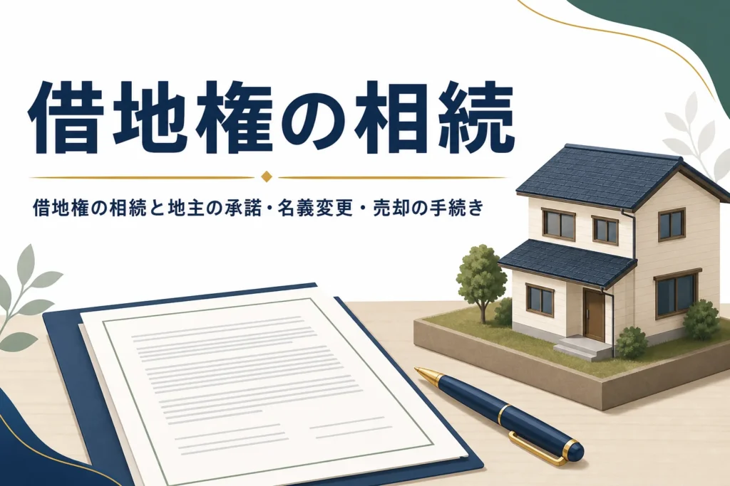 借地権付き建物を相続した時の地主の承諾や名義変更、売却・返還の手続きを解説する記事のアイキャッチ