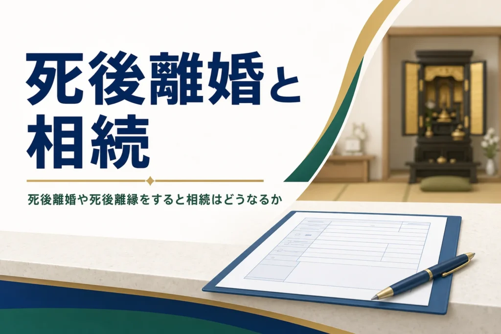 死後離婚・死後離縁と相続の関係を解説する記事のアイキャッチ