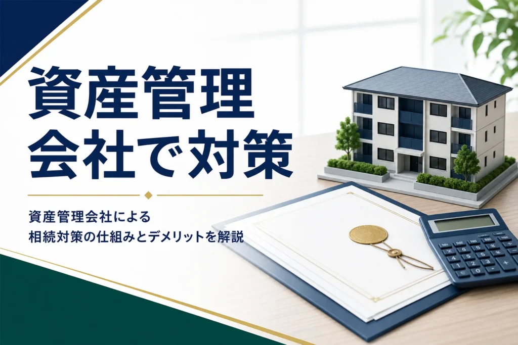 資産管理会社による相続対策の仕組みとデメリットを解説する記事のアイキャッチ