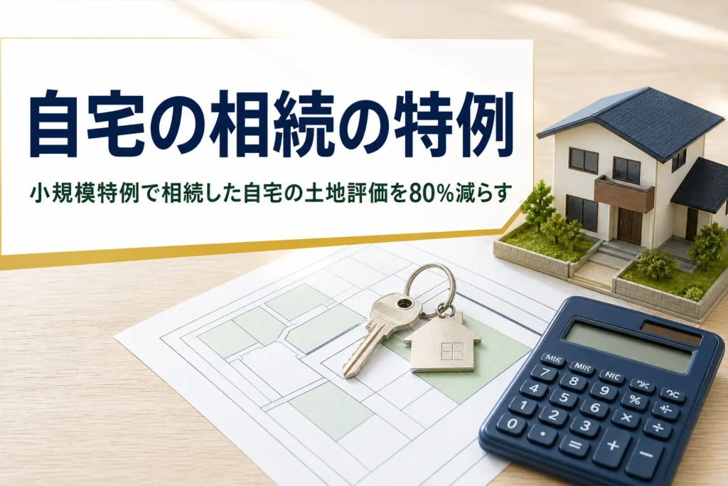 相続で使う小規模宅地等の特例を解説する記事のアイキャッチ