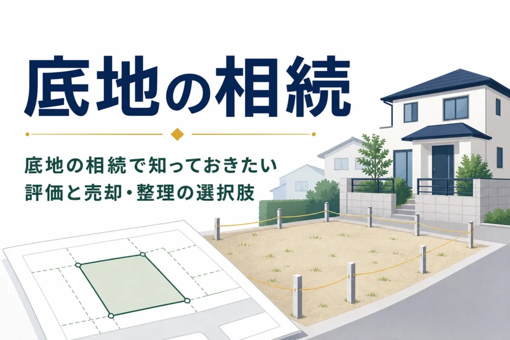 底地を相続した時の評価方法と売却・整理の選択肢を解説する記事のアイキャッチ