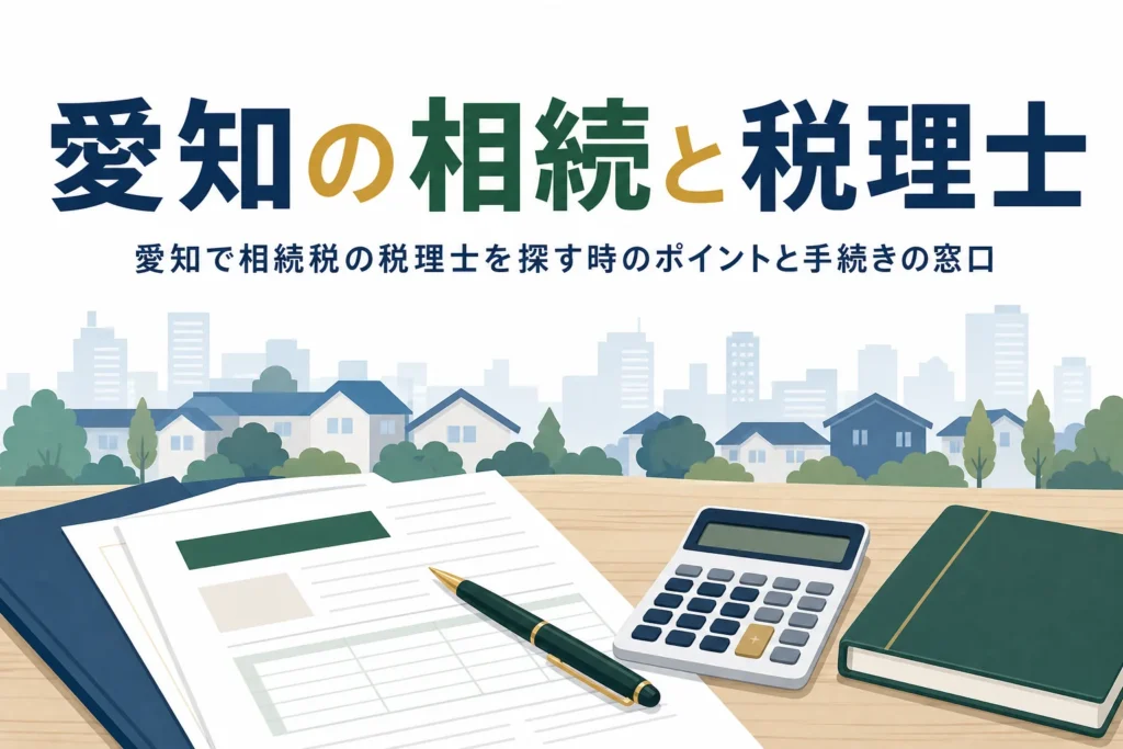 愛知県で相続税の税理士を探すポイントと相続手続きの窓口を解説する記事のアイキャッチ