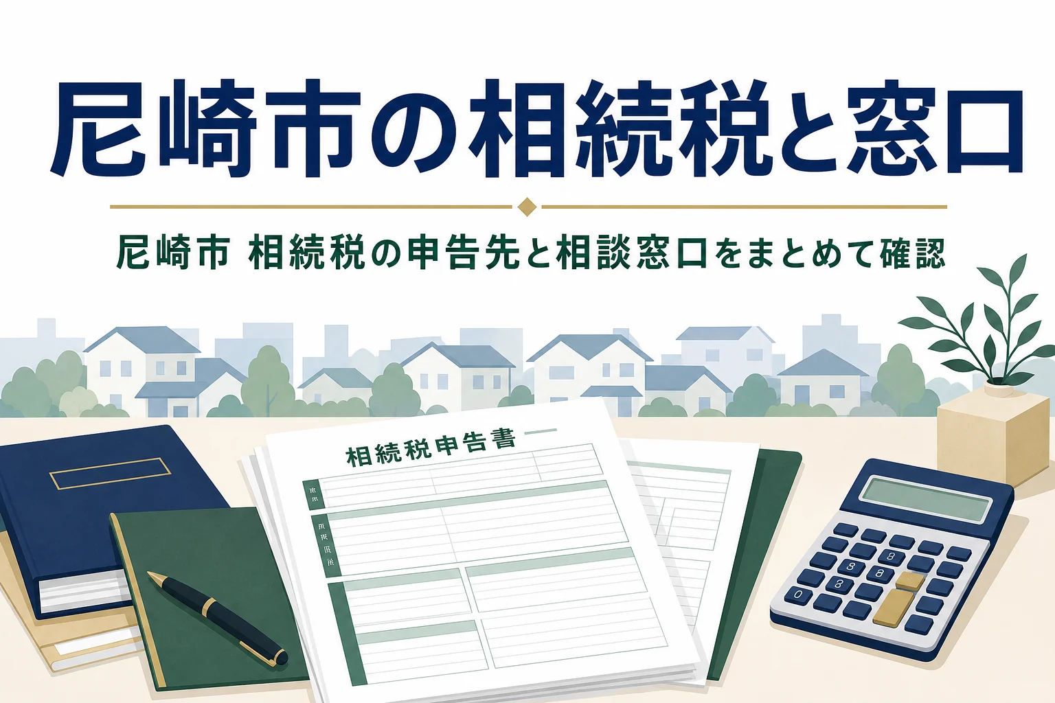 尼崎市で相続の手続き窓口と相談先を探す方向けの記事のアイキャッチ